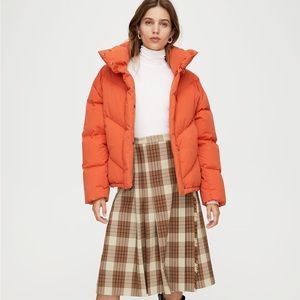 Aritzia Cloud Puff burnt orange